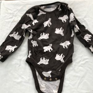 18-24 month long sleeve polar bear onesie